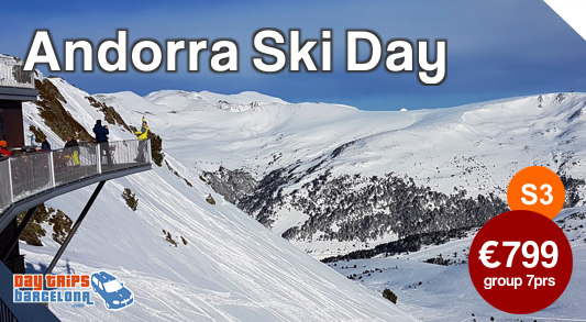 Day Skiing Tour from Barcelona to Andorra